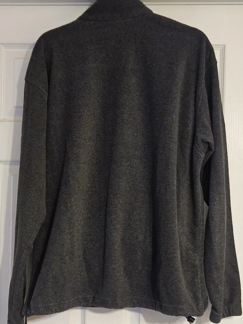 Men's Quarter-Zip Fleece Pullover - Charcoal Notre Dame Irish Logo
